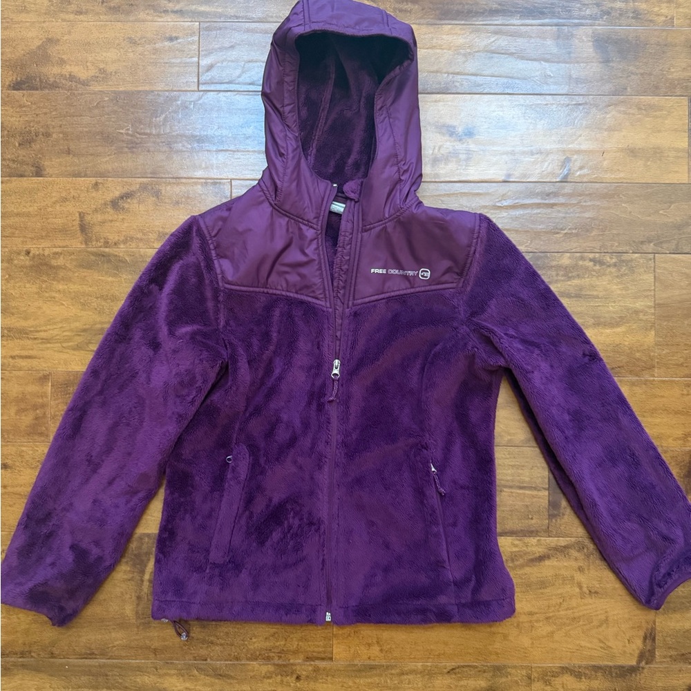Free Country Women’s Purple Hooded Jacket Size M